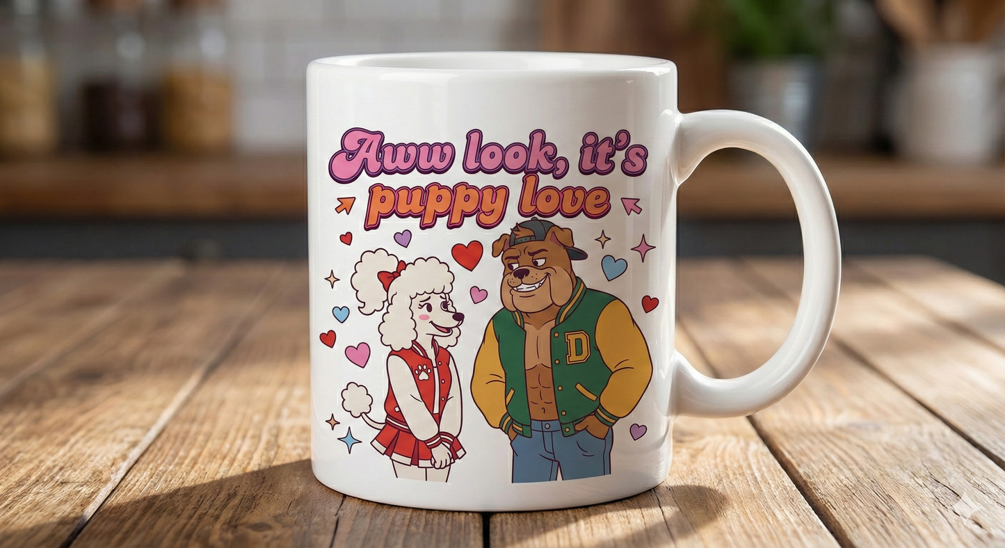 The Puppy Love Varsity Mug Collection