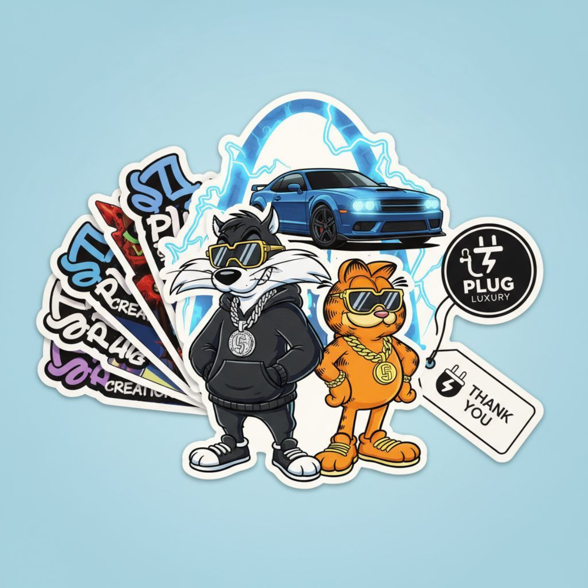 STL Plug Creations Sticker Pack β Electric Shock at the Arch