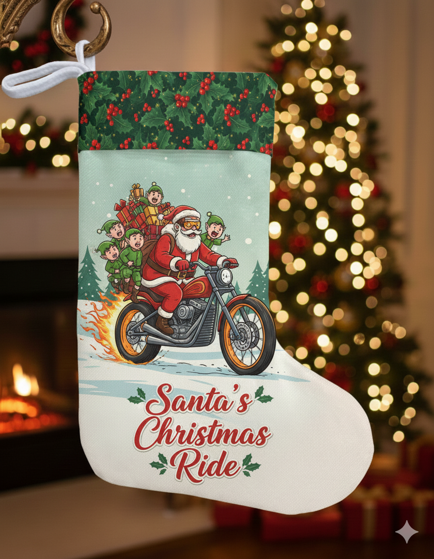Custom Photo Christmas Stocking | Military Tribute &amp; Memorial Gift