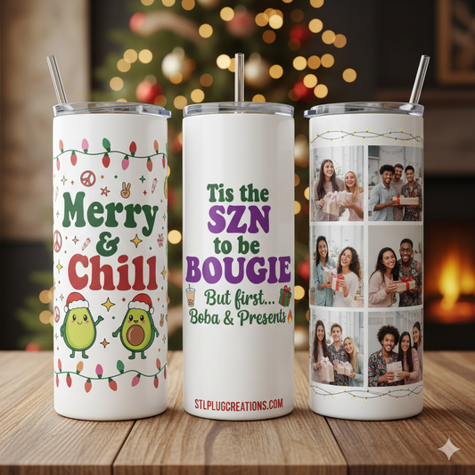 Custom Photo 20oz White Tumbler | Personalized Image Mug Gift