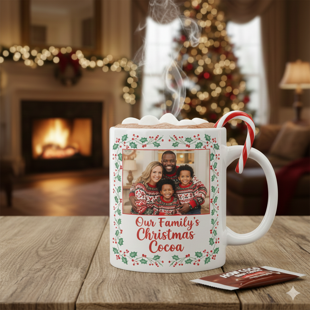 15oz Coffee Mug Hot Cocoa Gift Set | Custom Design Available