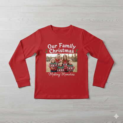 Personalized Family Photo Long Sleeve