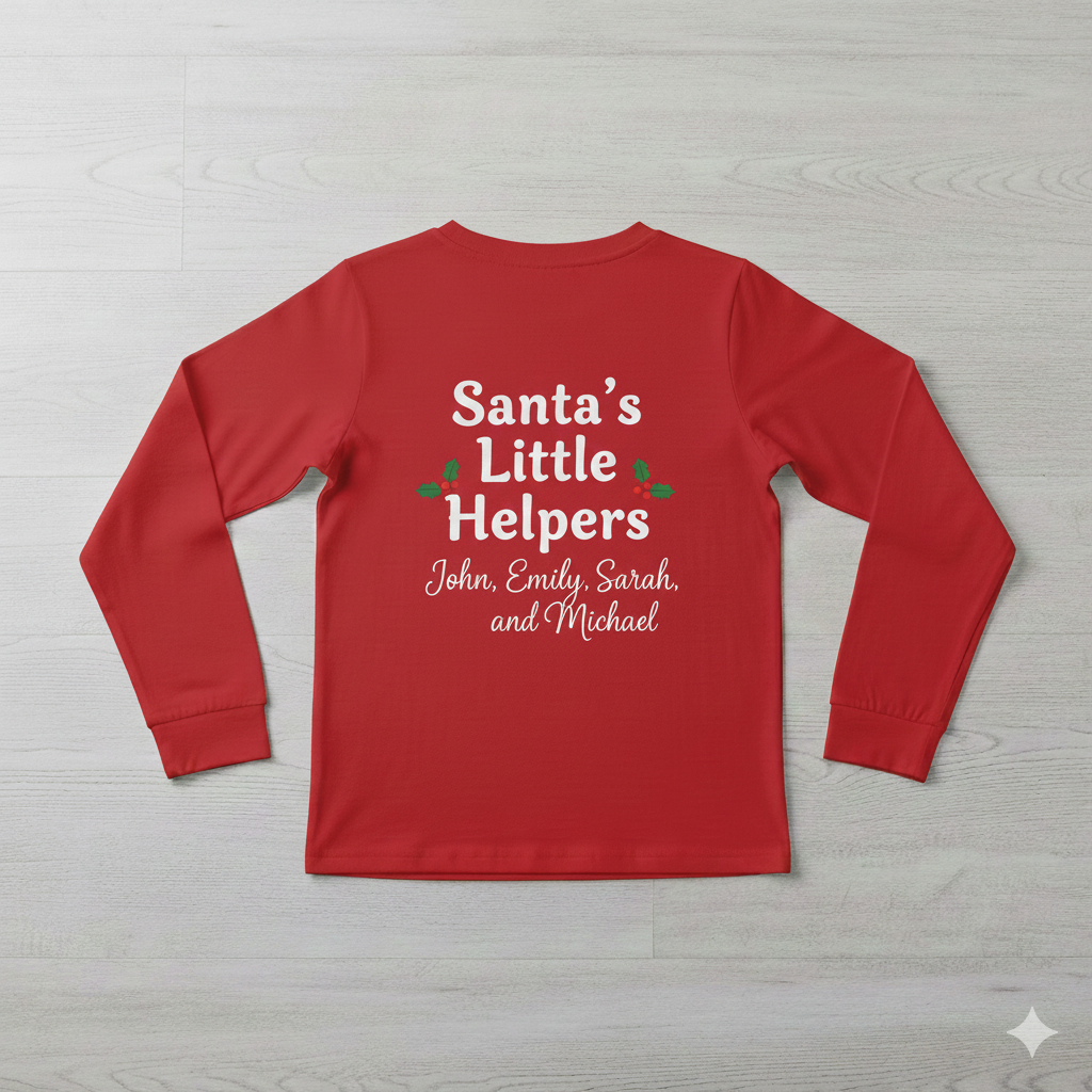 Personalized Family Photo Long Sleeve