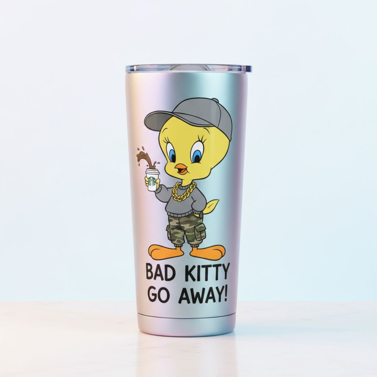 20oz Tweety Thugged-Out Tumbler – Street Luxe Collectibl