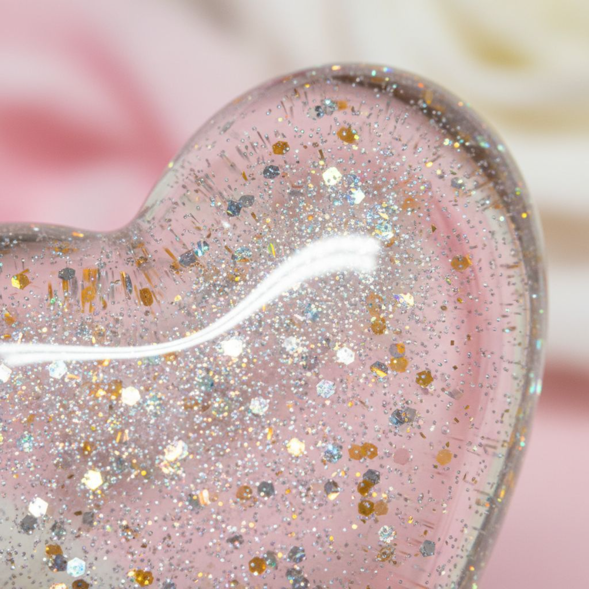 Custom My Heart is Pink  Resin Keychain Personalized Initial, Glitter / Swirl / Star Designs