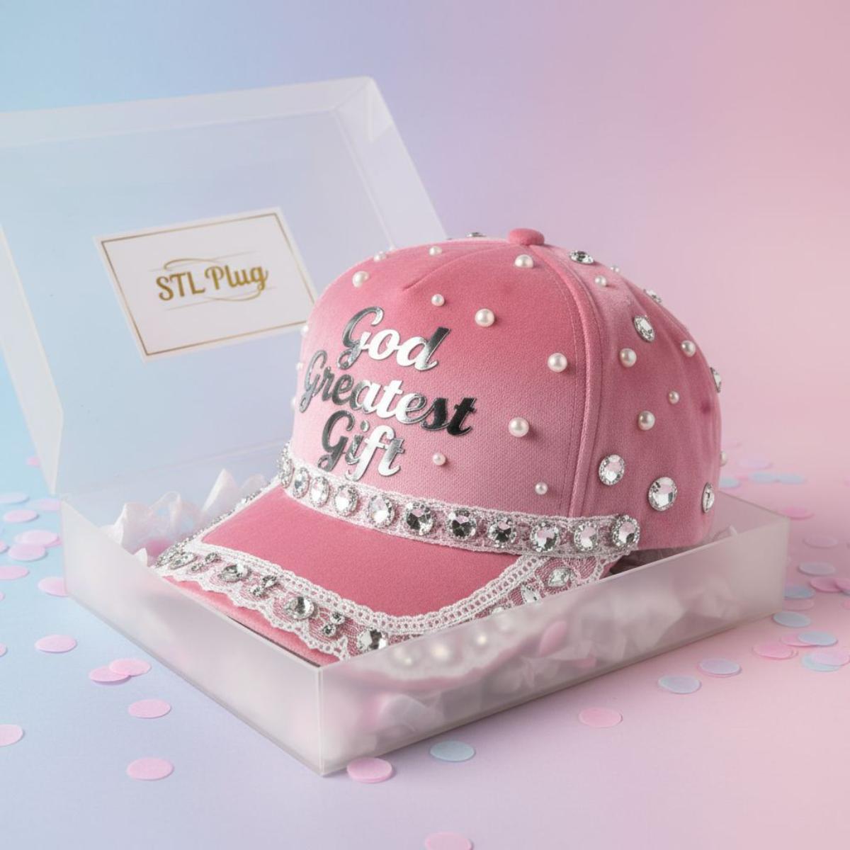 STL Plug Custom Hat — “God Greatest Gift”