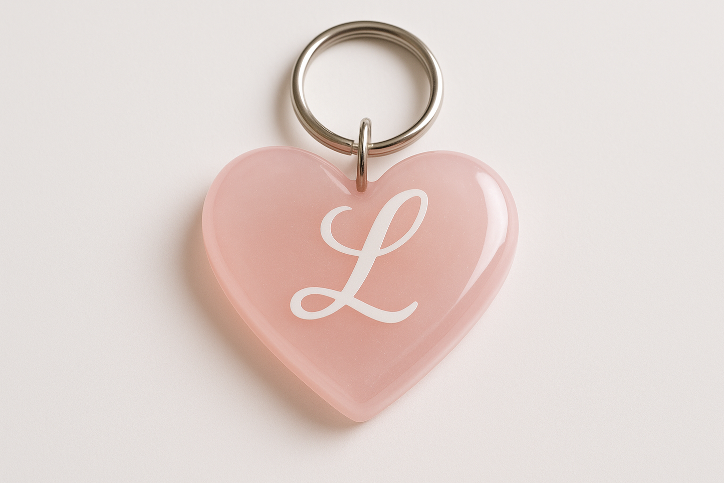 the color is light pink resin